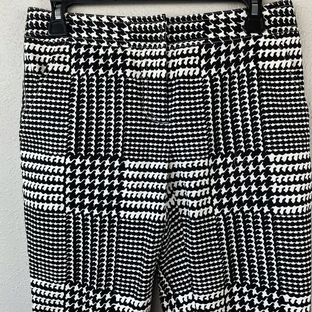 Etcetera Black and White Cropped Pants Size 2